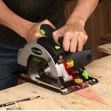 Duplex Pro 76321L Cirkelzaag, 1400 W, 5500 tpm, geleiderail, lemmet 185 mm, maximaal 62 mm (90 graden), 46 mm (45 graden), parallelaanslag, elektrische zaag voor hout, kunststof en metaal.