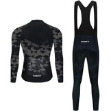 Moxilyn Heren wielersport herfst complet fietskleding set lange mouwen wielersport pak voor MTB fiets broek met 20D vulling ademend