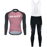 Moxilyn Heren wielersport herfst complet fietskleding set lange mouwen wielersport pak voor MTB fiets broek met 20D vulling ademend