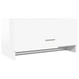 vidaXL Kledingkast 70x32,5x35 cm bewerkt hout hoogglans wit