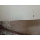 vidaXL Kledingkast 70x32,5x35 cm bewerkt hout hoogglans wit