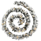 vidaXL Kerstslinger met LED-verlichting 10 m PVC groen