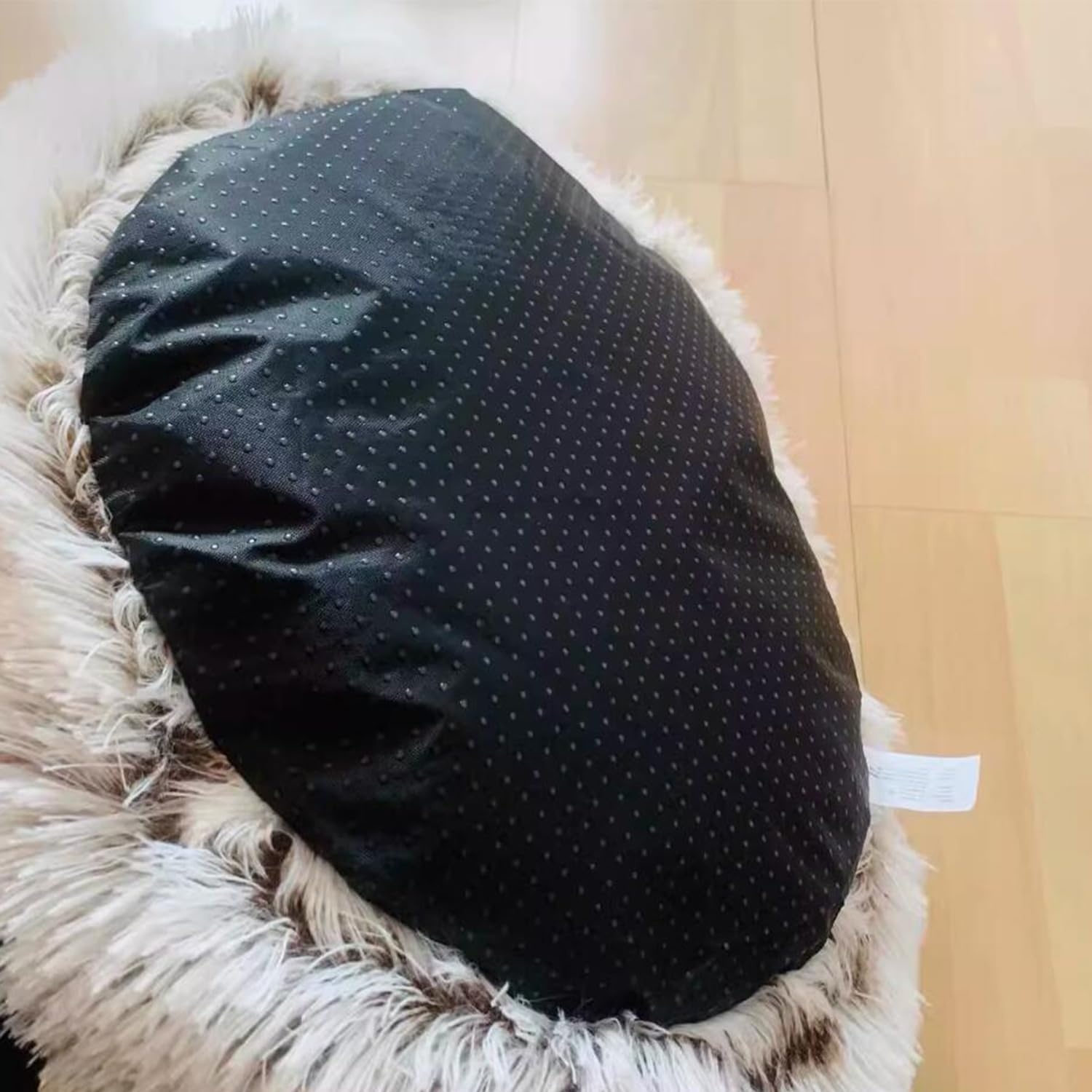 65cm Ø Pluizig Huisdierbed Donzig Hondenbed Kalmerend Kattenbed Wasbaar Kattenmand winter Huisdier Slaapkussen warm Anti-Slip Hondenmand voor Kleine en Middelgrote Honden