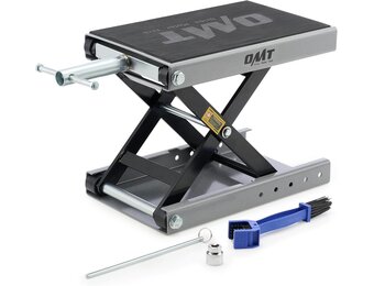 OMT Motorlift, Motorfietslift met platform, Max. 500kg schaarlift met basis& T-hendel, Heavy Duty Motorfiets schaartafeltje voor dirt bike touring cruiser
