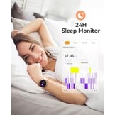 Smartwatch Dames Rose Goud - 1.3" Kleurendisplay - 74% Korting