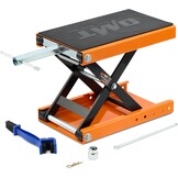 OMT Motorlift, Motorfietslift met platform, Max. 500kg schaarlift met basis& T-hendel, Heavy Duty Motorfiets schaartafeltje voor dirt bike touring cruiser