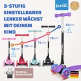 ONE, meer dan 100.000 scooters, step voor kinderen van 3 jaar verkocht, step 2 tot 7 jaar, step voor kinderen van 4 jaar, led-wielen, opvouwbaar, hoogte verstelbaar, keeperfunctie