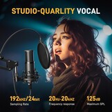 MAONO USB Microfoon: 192 kHz/24-bit voor Streamen & YouTube (-34%)