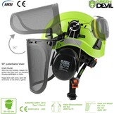 Veiligheidshelm Bosbouw 3-in-1 met Gehoorbescherming - 29% Korting!