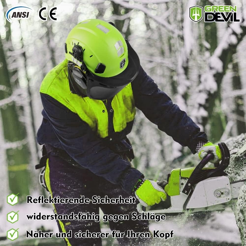 Veiligheidshelm Bosbouw 3-in-1 met Gehoorbescherming - 29% Korting!