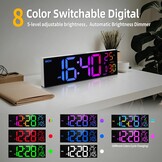 Digitale Wandklok 41cm | Temp, Datum, Zomertijd | 29% Korting!