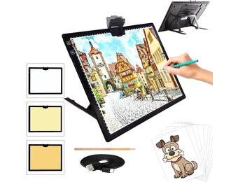 TOHETO A3 Light Pad | Draadloos Oplaadbaar | 58% Korting