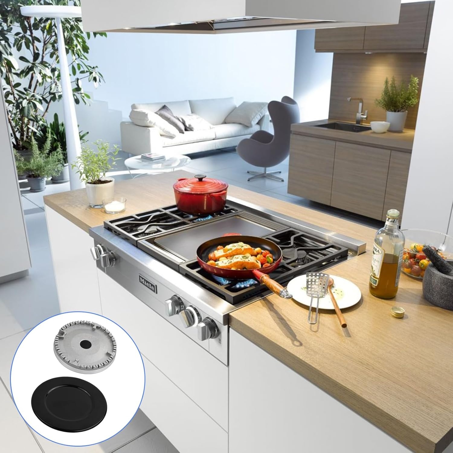 Universele Gasfornuis Branderkap Set (4 Stuks) - 32% Korting!