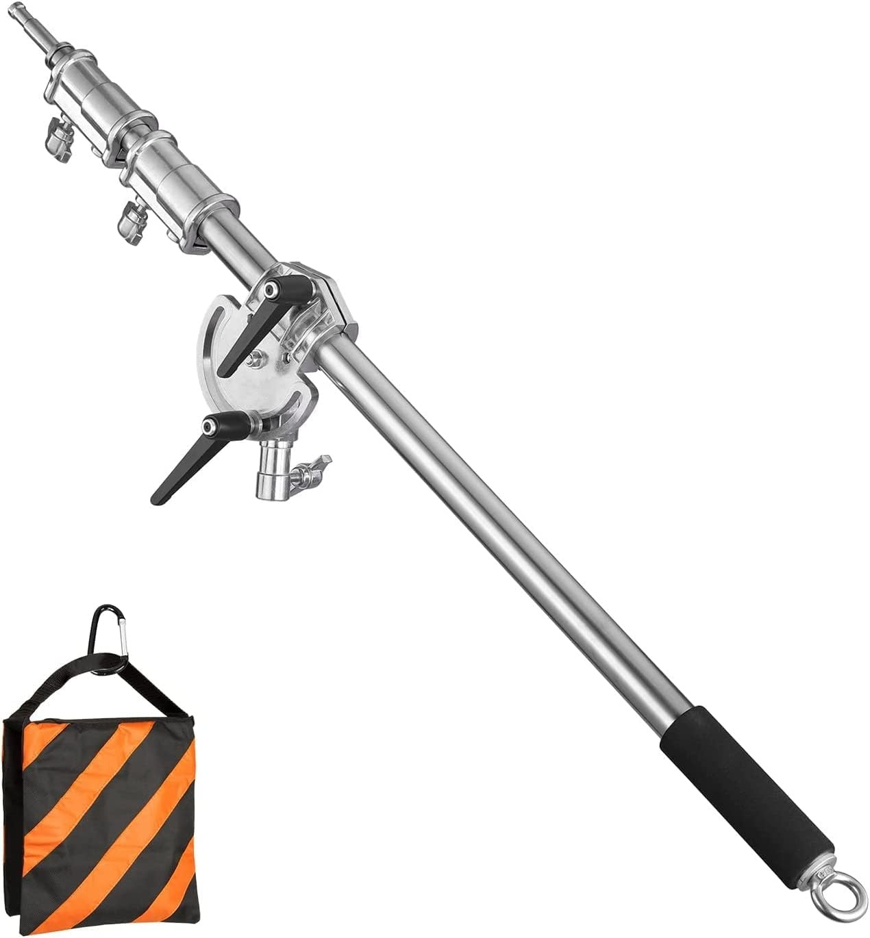 Verlengarm RVS voor Lichtstatief | 110-250cm, 90° draaibaar, incl. zandzak | -29%