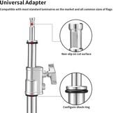 Verlengarm RVS voor Lichtstatief | 110-250cm, 90° draaibaar, incl. zandzak | -29%