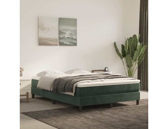 vidaXL Pocketveringmatras 140x220cm Donkergroen - 30% Korting!