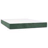 vidaXL Pocketveringmatras 140x220cm Donkergroen - 30% Korting!