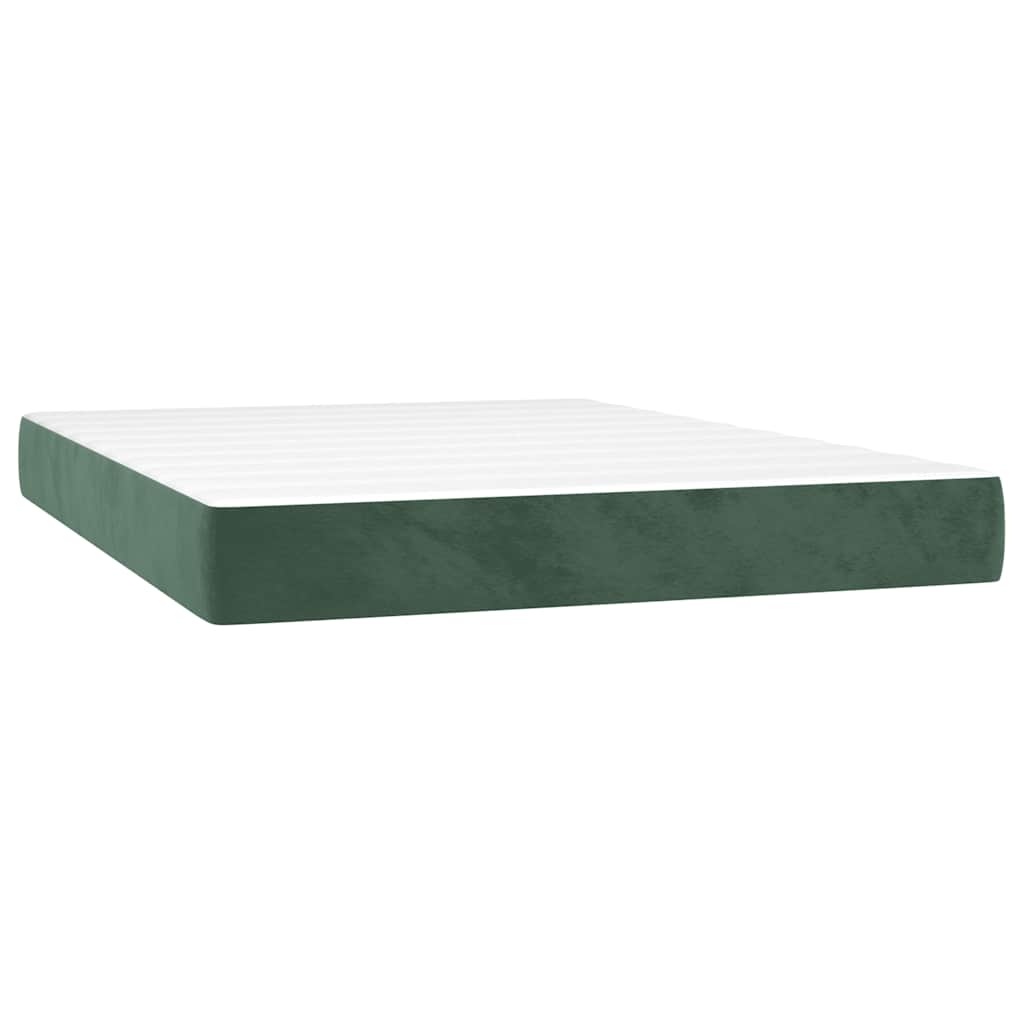 vidaXL Pocketveringmatras 140x220cm Donkergroen - 30% Korting!