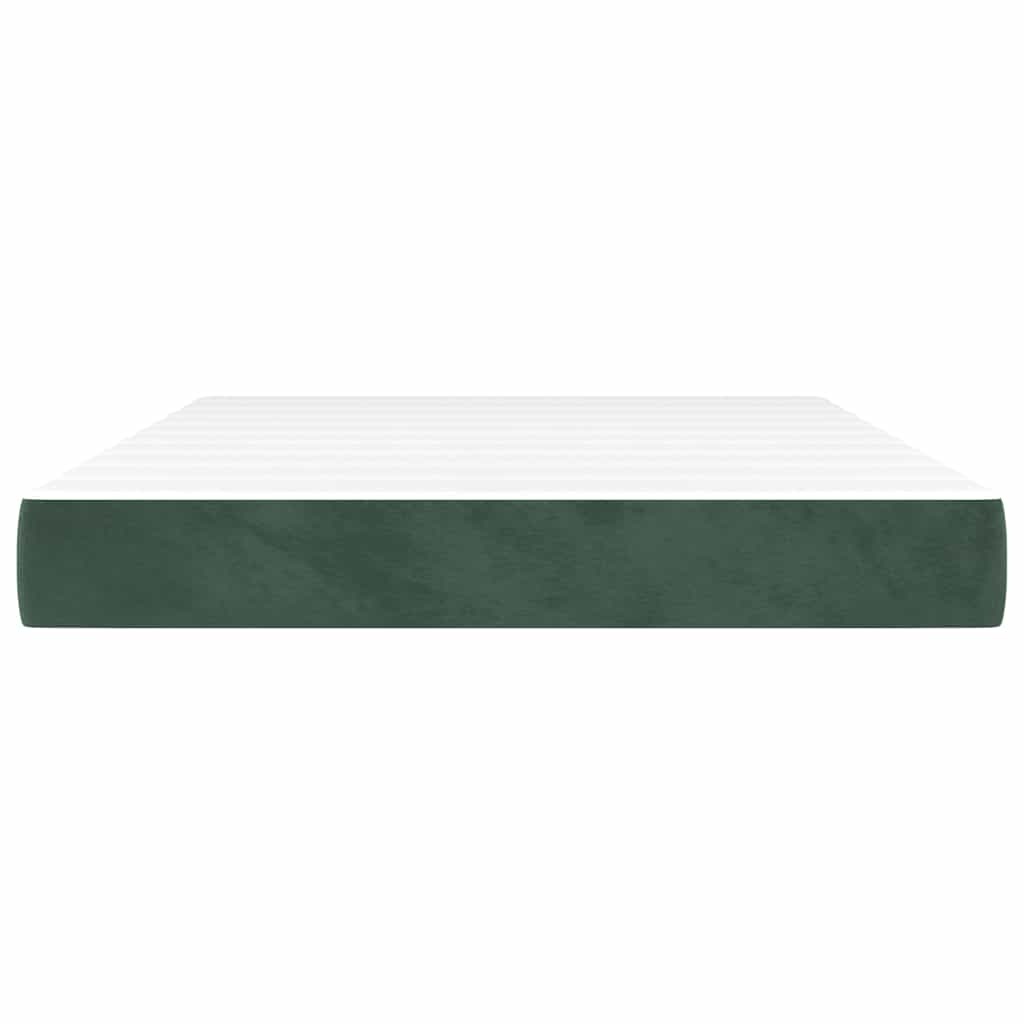 vidaXL Pocketveringmatras 140x220cm Donkergroen - 30% Korting!