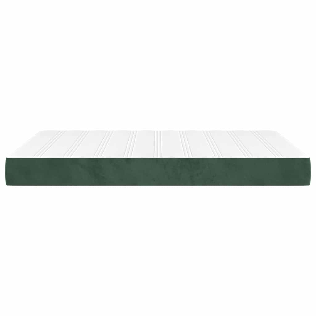 vidaXL Pocketveringmatras 140x220cm Donkergroen - 30% Korting!
