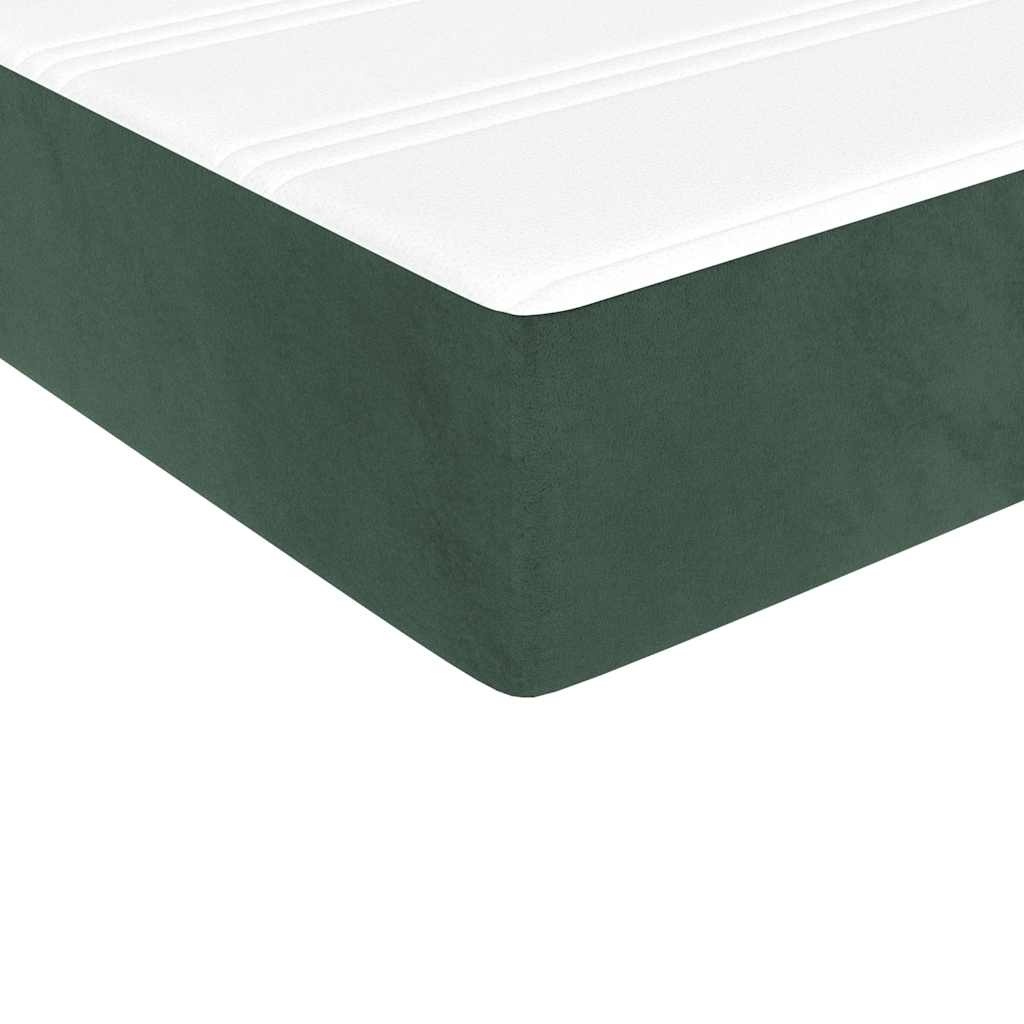 vidaXL Pocketveringmatras 140x220cm Donkergroen - 30% Korting!
