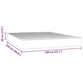 vidaXL Pocketveringmatras 140x220cm Donkergroen - 30% Korting!