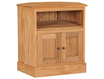 vidaXL Hoekkast Massief Teakhout 60x45x60 cm - 35% Korting