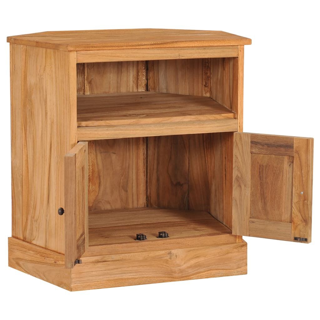 vidaXL Hoekkast Massief Teakhout 60x45x60 cm - 35% Korting