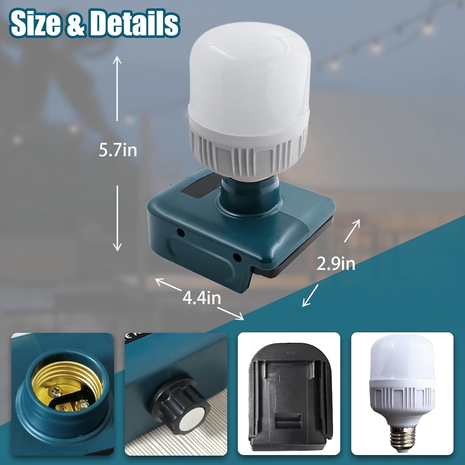 LED Bouwlamp voor Makita 18V Accu | 12W | -54% Korting