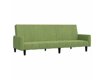 vidaXL Slaapbank Fluweel Lichtgroen - 35% Korting!
