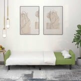 vidaXL Slaapbank Fluweel Lichtgroen - 35% Korting!