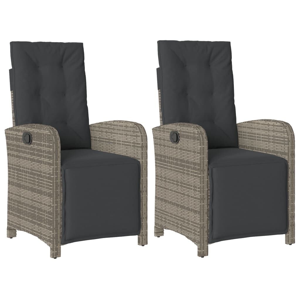 VidaXL Tuinstoelen 2 st. Verstelbaar met Voetensteun - 35% Korting!