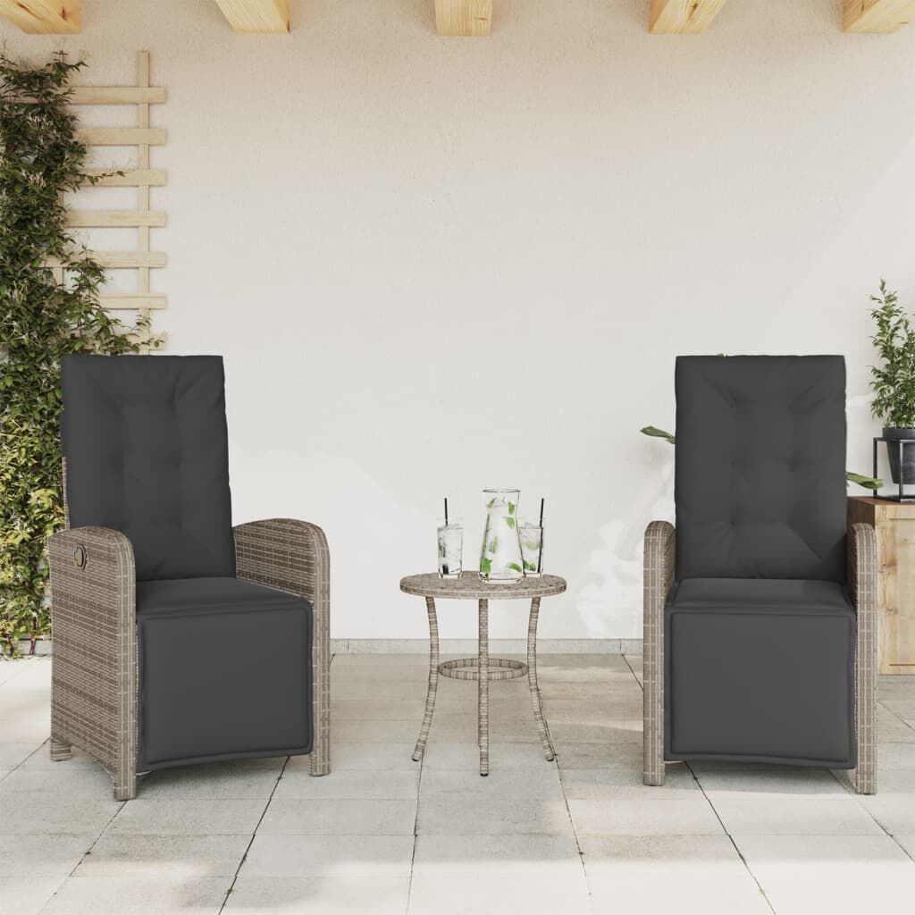 VidaXL Tuinstoelen 2 st. Verstelbaar met Voetensteun - 35% Korting!