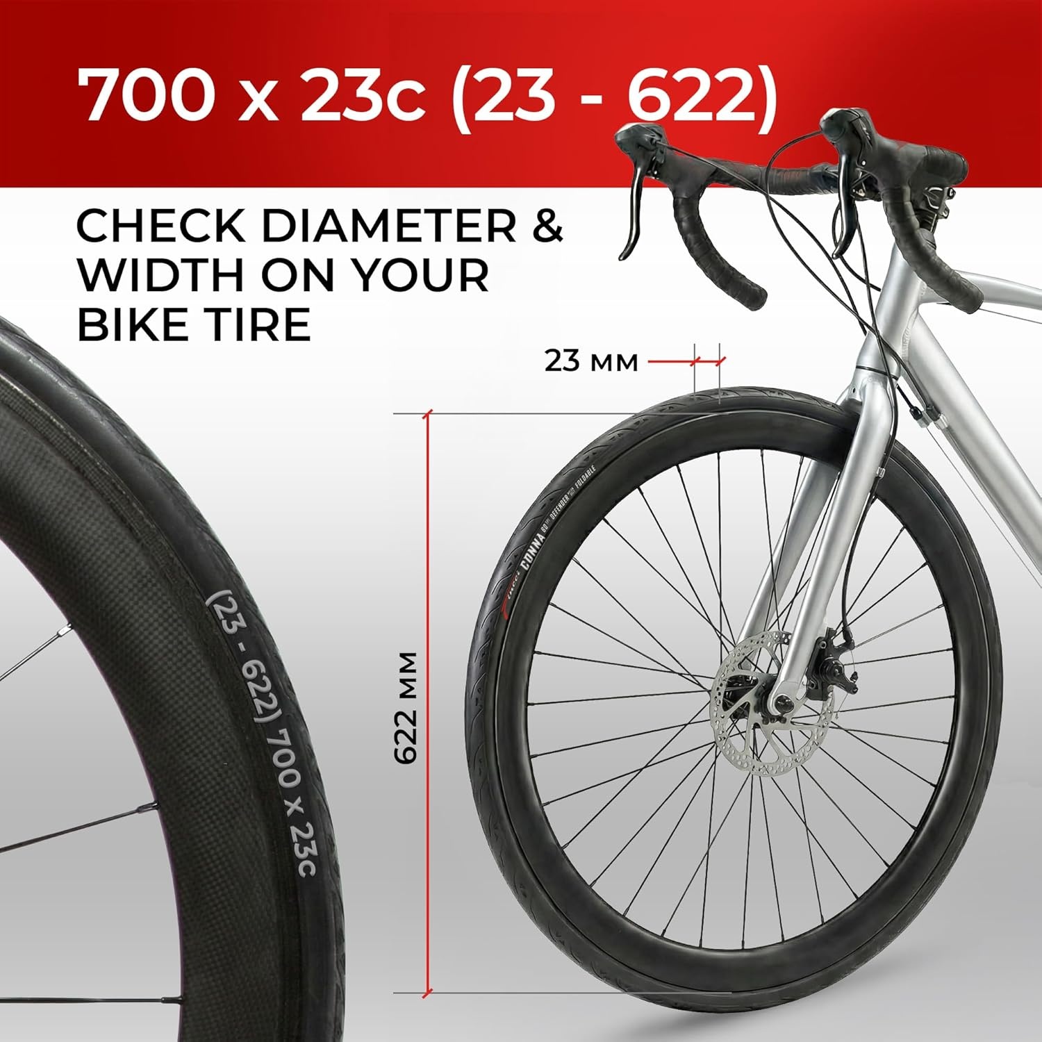 Fincci Racefietsbanden 700x23c - 34% Korting!