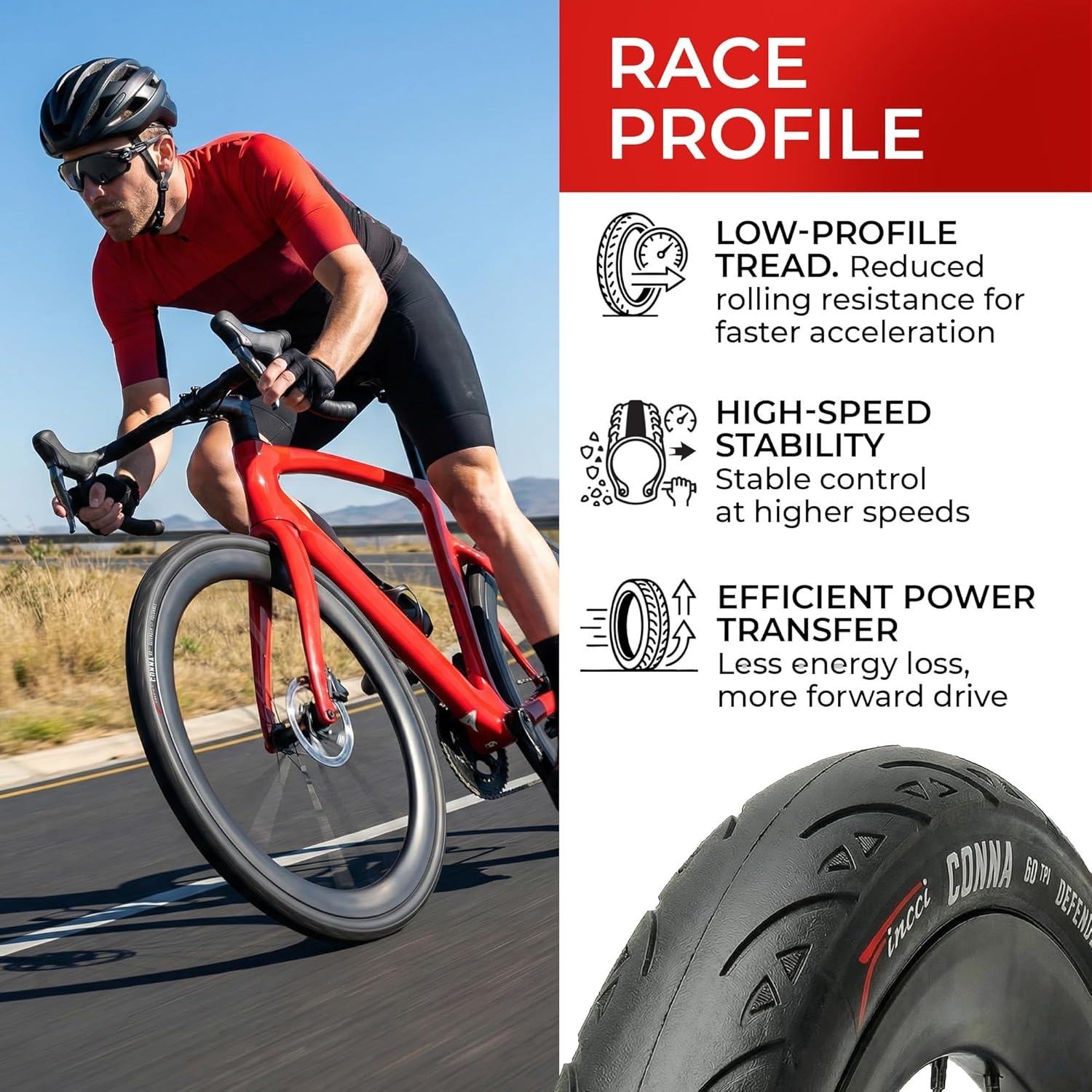 Fincci Racefietsbanden 700x23c - 34% Korting!