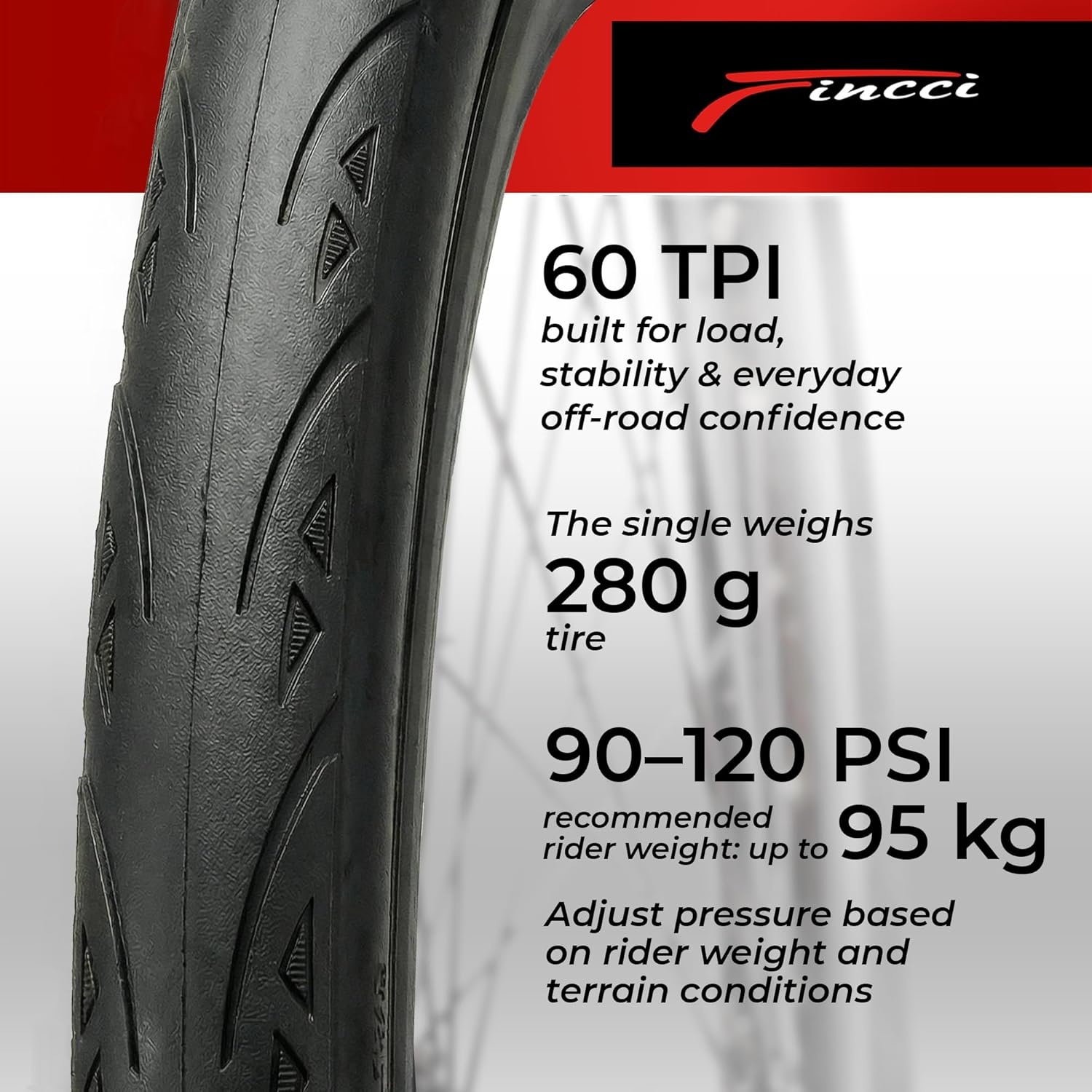 Fincci Racefietsbanden 700x23c - 34% Korting!