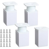 4x Verstelbare Meubelpoten Wit 6cm - Korting 47%