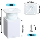 4x Verstelbare Witte Aluminium Meubelpoten 6cm - 29% Korting!