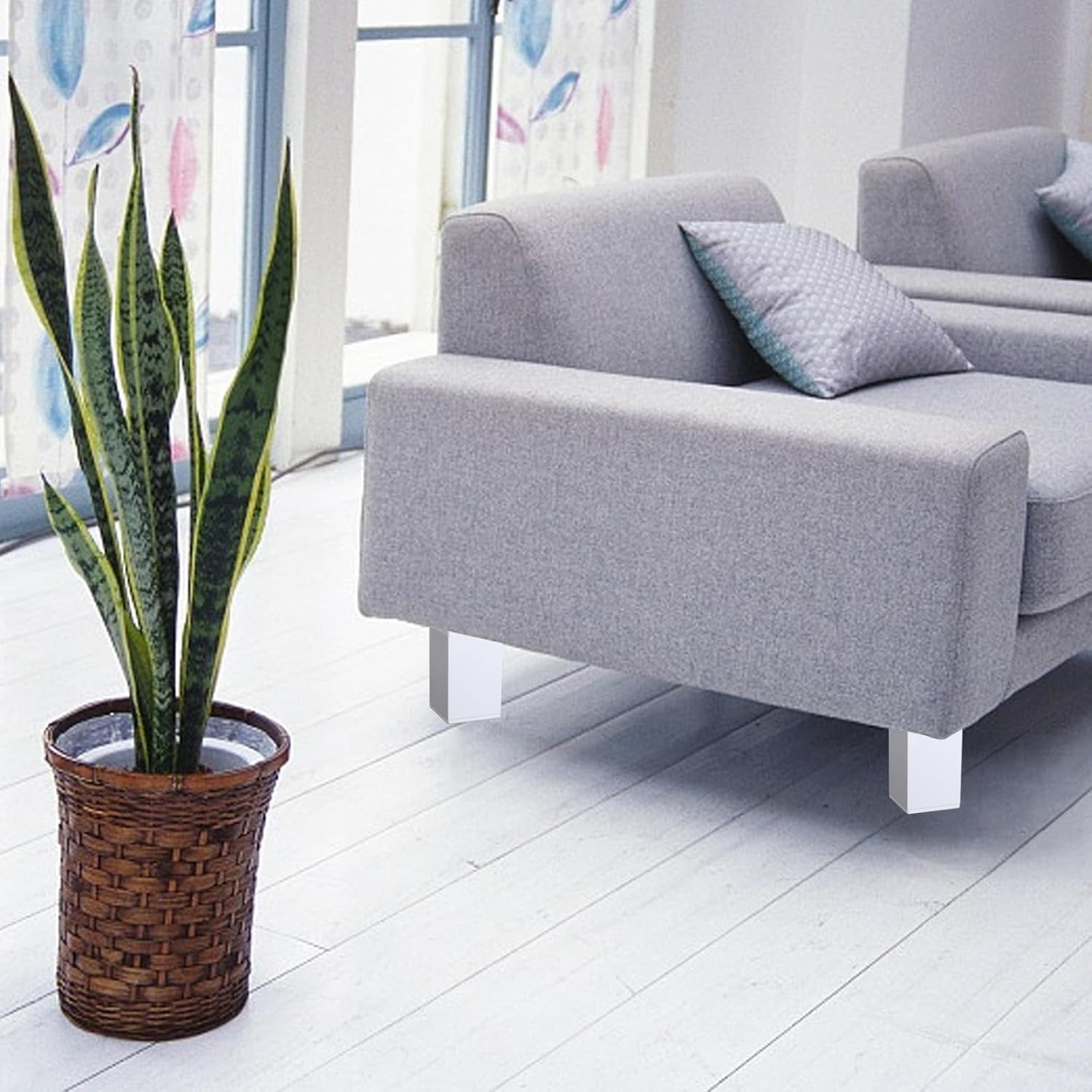 4x Verstelbare Witte Aluminium Meubelpoten 6cm - 29% Korting!