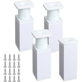 4x Verstelbare Witte Aluminium Meubelpoten 6cm - 29% Korting!