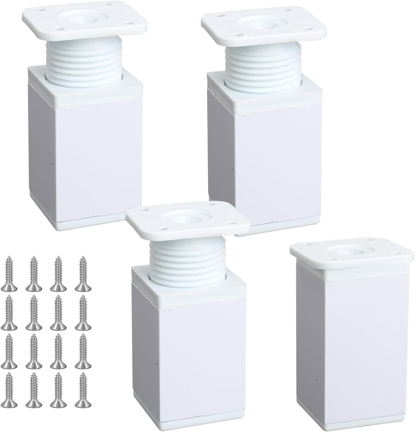 4x Verstelbare Witte Aluminium Meubelpoten 6cm - 29% Korting!