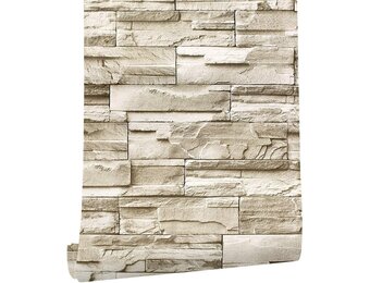 myforHD Behang Beige Baksteen - 30% Korting!