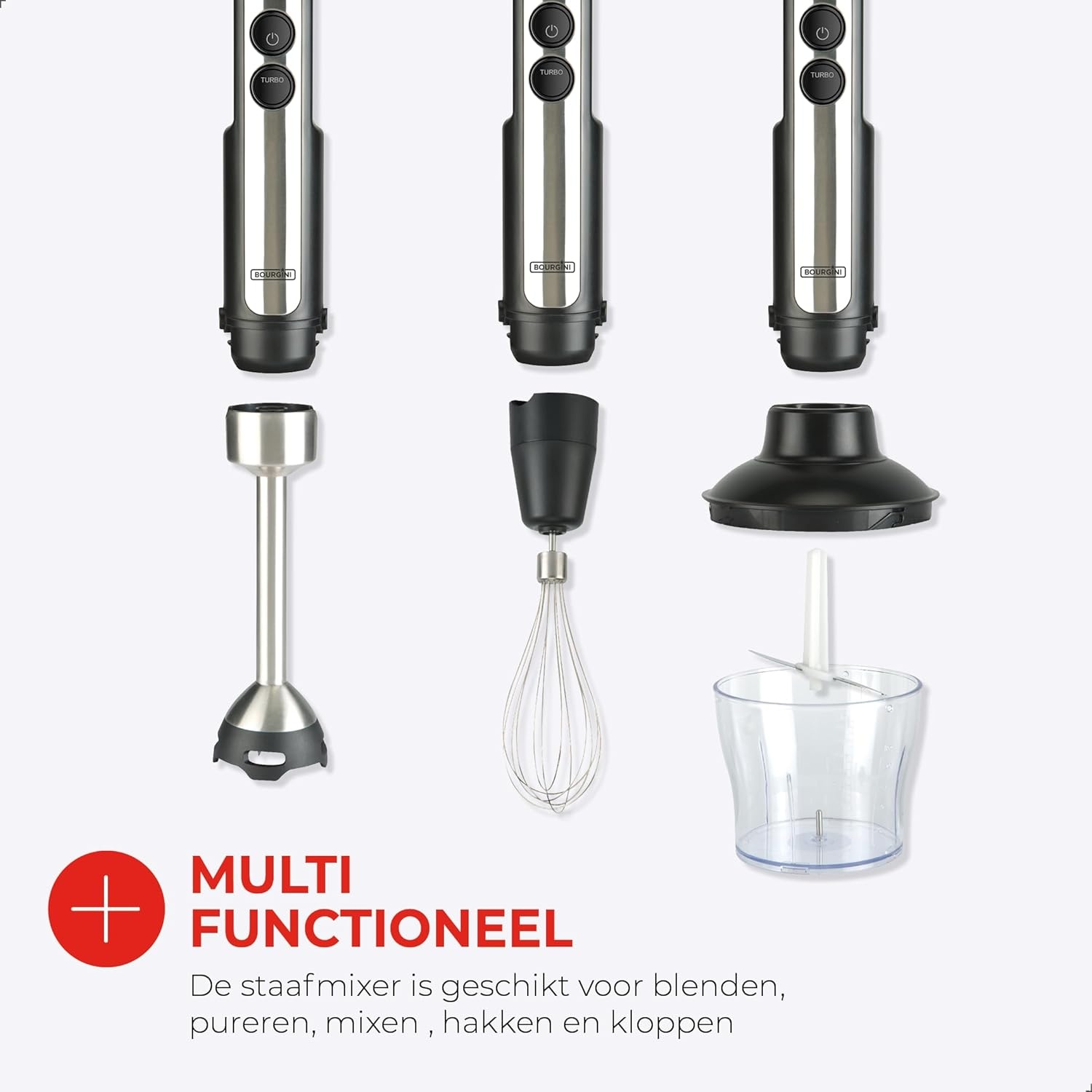 Bourgini Staafmixer 1200W Groen - 34% Korting