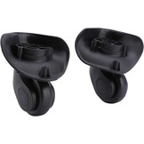 2 Zwarte PVC Kofferwielen met Korting - 27%