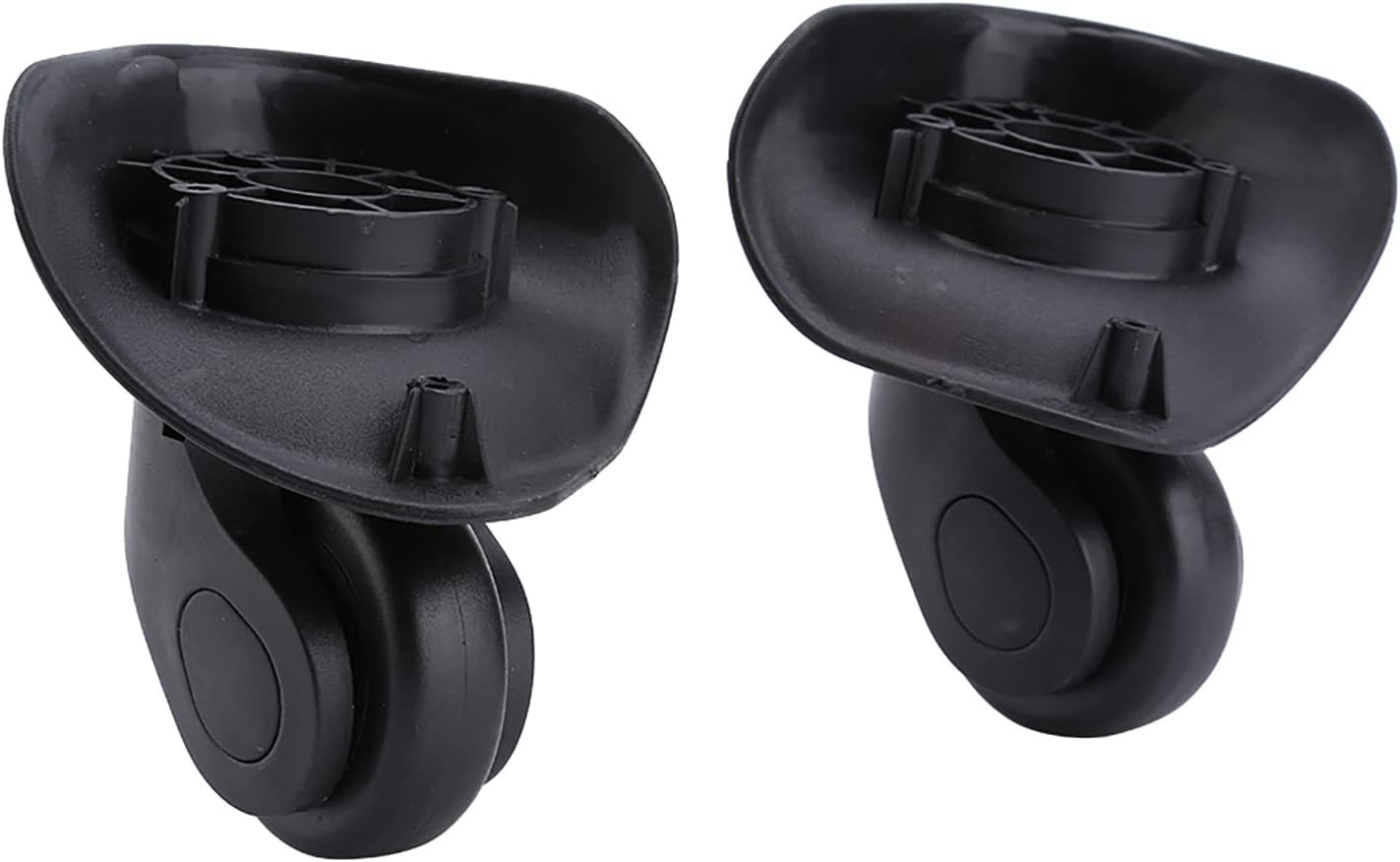 2 Zwarte PVC Kofferwielen met Korting - 27%