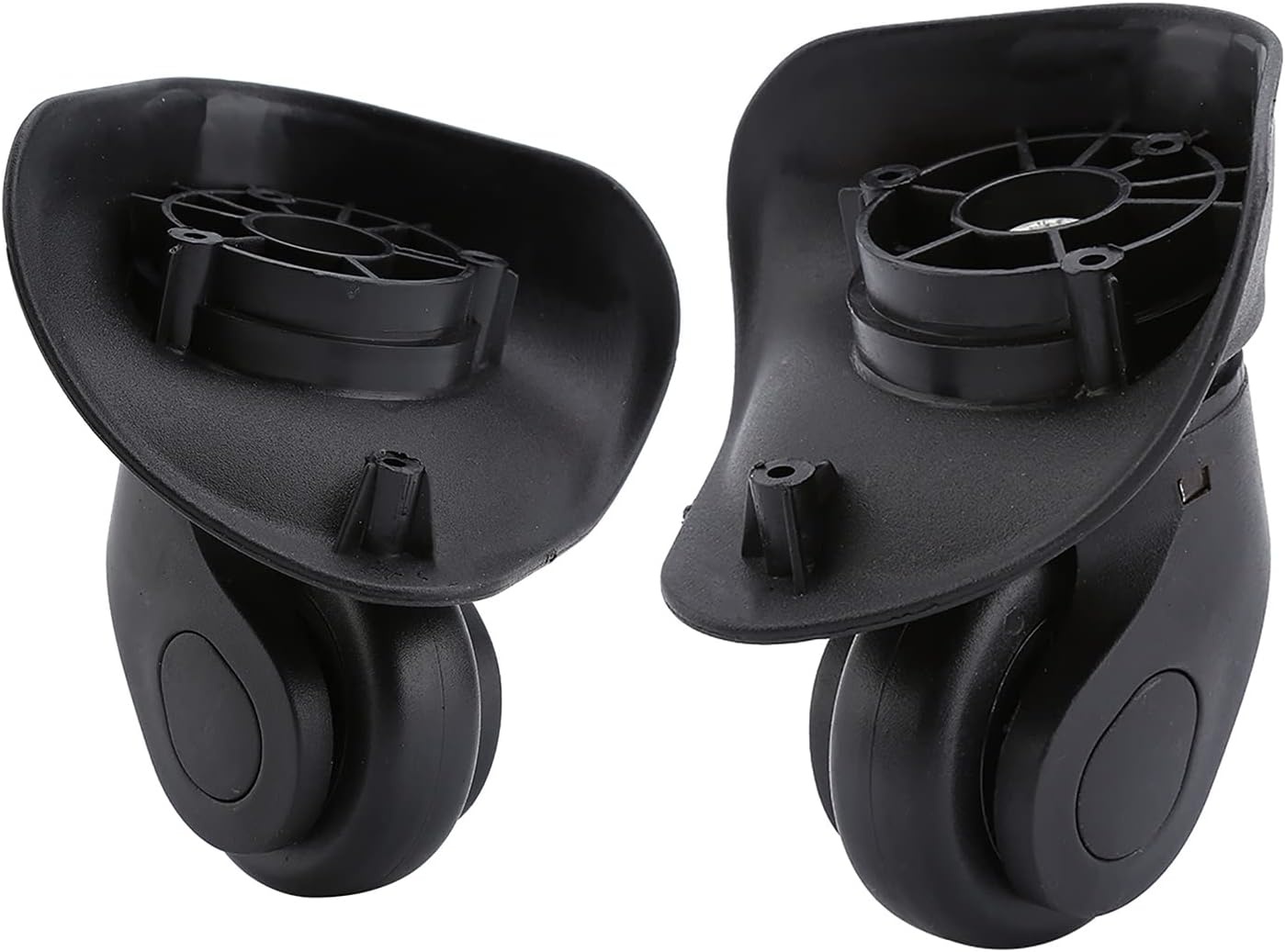 2 Zwarte PVC Kofferwielen met Korting - 27%
