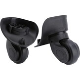 2 Zwarte PVC Kofferwielen met Korting - 27%