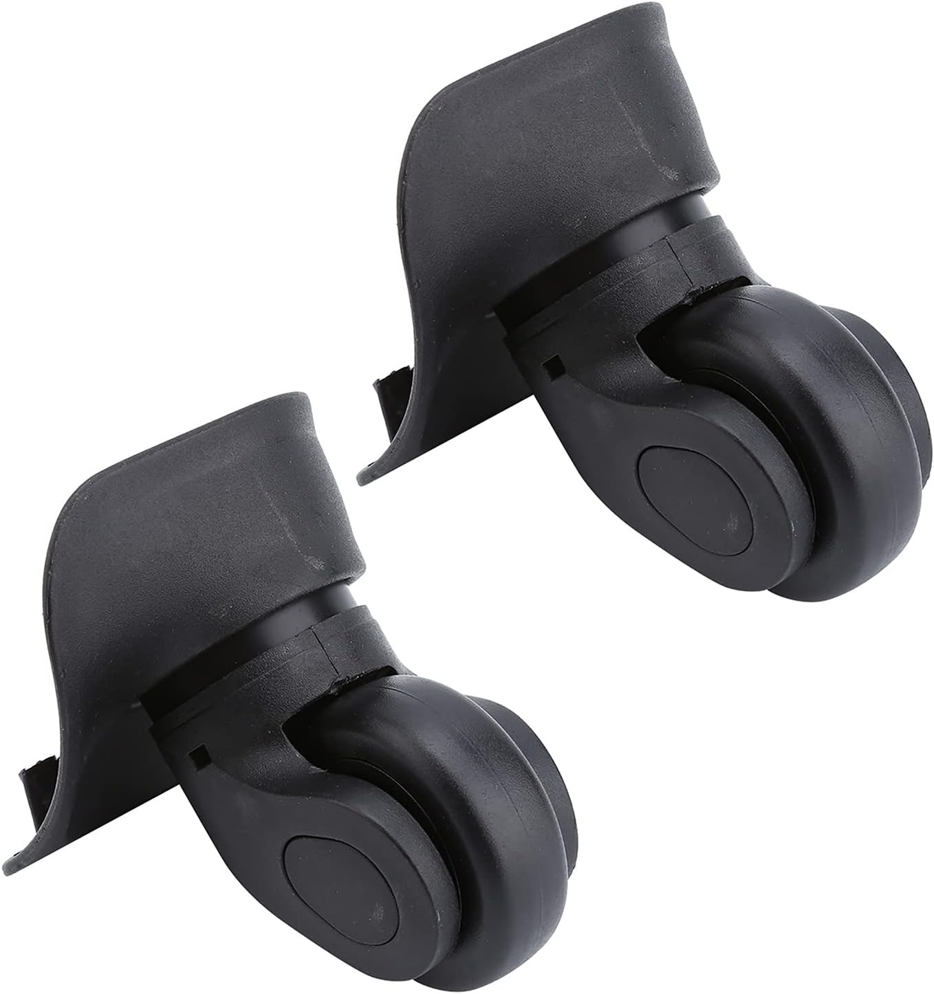 2 Zwarte PVC Kofferwielen met Korting - 27%