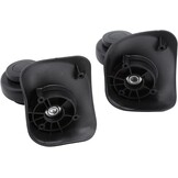 2 Zwarte PVC Kofferwielen met Korting - 27%