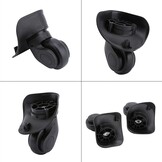 2 Zwarte PVC Kofferwielen met Korting - 27%